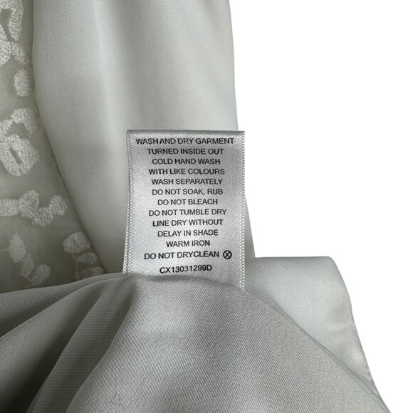 Cameo‎ White Embroidered Dress XS Bridal Engagement Rehearsal Dinner Dress - Picture 9 of 11